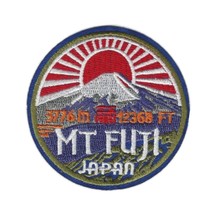 Mount Mt. Fuji Iron On Patch 2.6&quot; Japan Iconic Volcano Travel Hiking Embriodered - £3.38 GBP