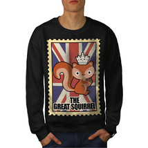 Wellcoda The Great Squirrel Mens Sweatshirt, Royal Casual Pullover Jumper - £23.76 GBP+