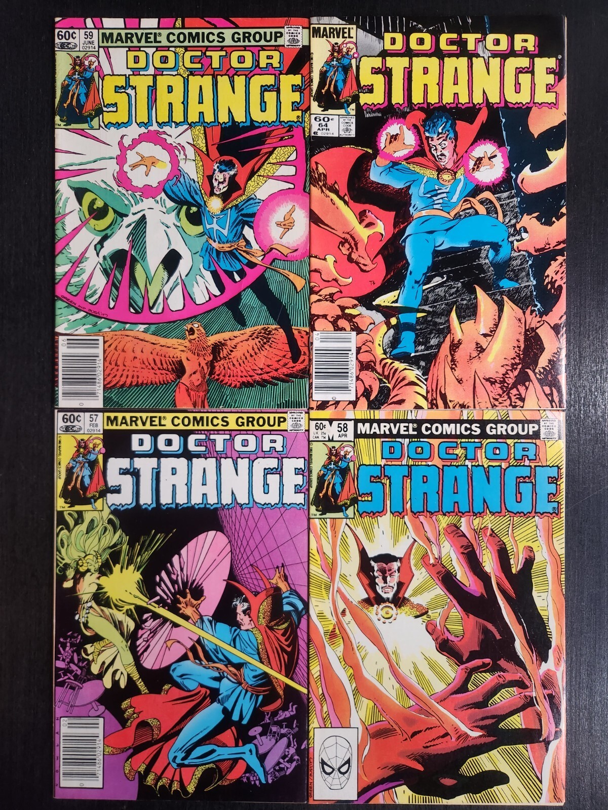 DOCTOR STRANGE LOT OF 4 MARVEL COMICS (#57 ~ #64) 1983 BRONZE AGE MYSTIC... - £11.79 GBP