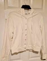 Tommy Hilfiger Hoodie Womens Full-Zip hooded Sweatshirt, White, XL - $29.01