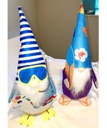 Shelf Sitters 2 Gnomes Plush Decoration  Lets Go to The Beach  Surfs Up! - $311.01 MXN