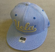  Adidas NCAA UCLA Bruins Football Hat Cap Flat Brim Sz S/M - £19.17 GBP