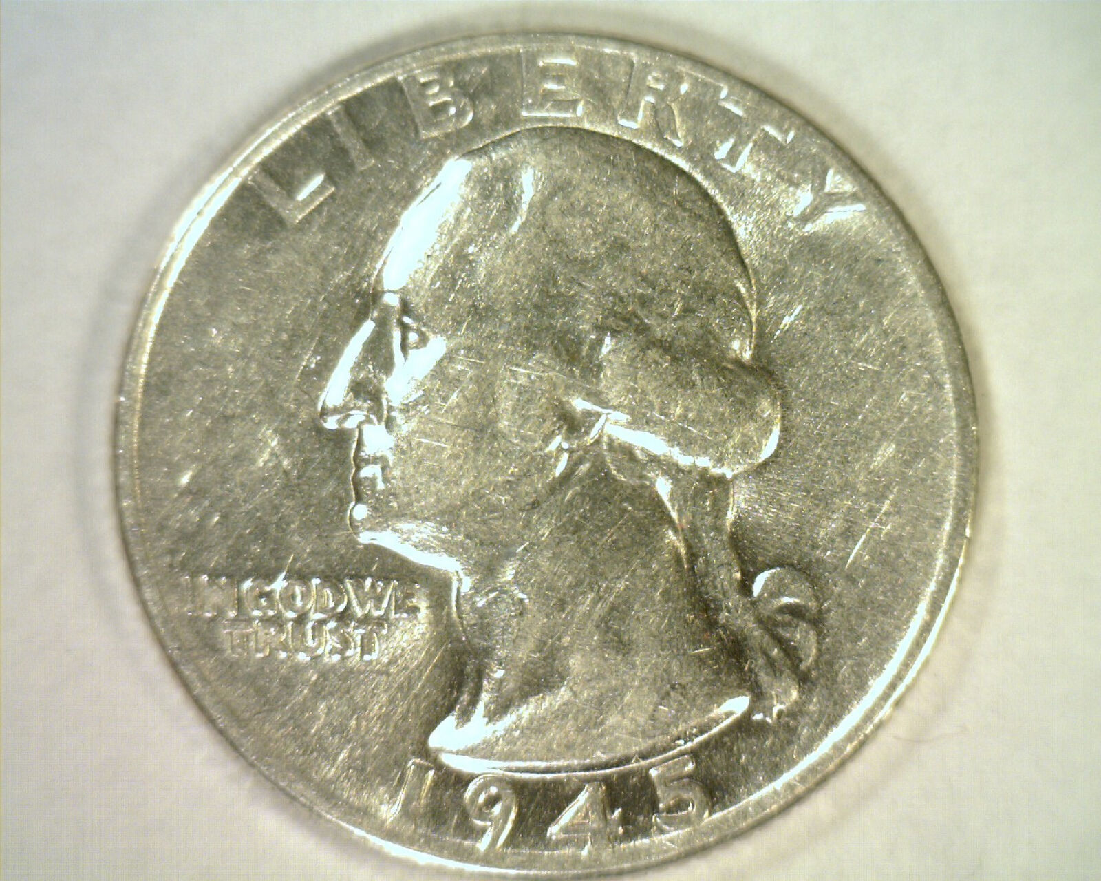 Primary image for 1945 WASHINGTON QUARTER ABOUT UNCIRCULATED+ AU+ NICE ORIGINAL COIN 99c SHIPMENT