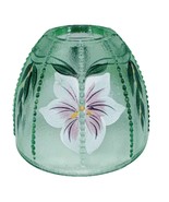 Fenton Willow Green Fairy Lamp Cover Hand Painted Signed E. Lowe Mint Co... - $92.14 CAD