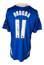 Didier Drogba Signé Chelsea FC Adidas Football Jersey Bas - £255.86 GBP