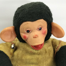 Mr. Bim Zip Zippy Monkey Chimpanzee Vintage Rubber Face Plush w/ Banana 18&quot; - £58.31 GBP