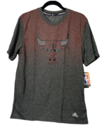 Adidas Men&#39;s Chicago Bulls Surface Short Sleeve Crew T-Shirt, Dark Gray,... - £19.49 GBP
