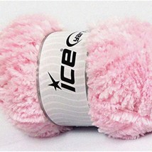 Panda Puff Delight - Baby Pink Fuzzy Plush Yarn: 100g, 87yds - $32.62