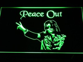 Michael Jackson Peace Out Led Neon Sign Hang Signs Wall, Home Decor Crafts Art - £20.77 GBP+