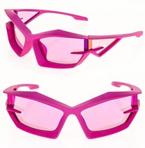 GIVENCHY GIV CUT 40049 Fuchsia Pink Mirrored Runway Unisex GV40049I Sunglasses - £528.48 GBP