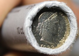 Gem Unc Original Roll (50) Switzerland 1983 10 Rappen Coins~Excellent~Free Ship - £35.97 GBP