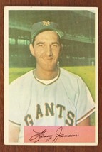 Vintage BASEBALL Card 1954 BOWMAN #169 LARRY JANSEN Pitcher New York Giants - $9.68