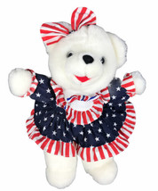 Dan Dee 1996 Bear 10” Plush USA Patriot Dress - £11.97 GBP