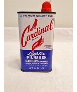 Vintage Cardinal Advertising Lighter Fluid Empty Tin Can 8 oz. Collectib... - $178.17 MXN
