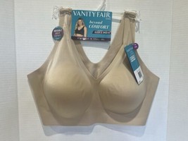 VANITY FAIR Beyond Comfort Sleek &amp; Smooth Wireless Bra 72037 Nude Size 2... - £13.75 GBP