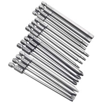 16Pcs 4-In-1 Multi Long Magnetic Screwdriver Bit Set With 1/4&quot; Hex Shank Drill S - £20.77 GBP