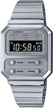 Casio A100WE-7B Vintage Monochromatic Stainless Steel Watch - £56.66 GBP