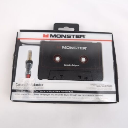 Monster Cassette Adapter 800 Aux to Cassette for Cell, iPhone, MP3, iPod - $12.17