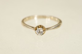 Vintage Fine Jewelry 10KT White Gold Diamond Ring Wedding Engagement Size 5.5 - $94.04