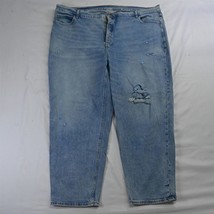 Old Navy 26 The Sky-Hi Straight Extra High Light Wash Stretch Denim Jeans - £19.60 GBP