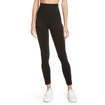 Weworewhat Active Ladies Solid Black Ribbed Seamless Knit Leggings NEW Medium - £36.05 GBP