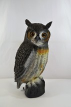Sport Plast Carry Lite 16&quot; Horned Owl Plastic Blow Mold Decoy Halloween Prop - £26.82 GBP