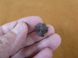 (CR591-6) mini 1/2&quot; Fairy Stone CHRISTIAN CROSS oiled Staurolite Crystal... - $12.99