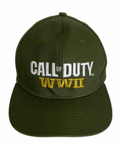 Call of Duty WWII Green Baseball Cap Snapback Hat Embroidered Sledgehamm... - $14.74