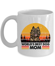 World&#39;s Best Cairn Terrier Dog Mom Coffee Mug 11oz Retro Cup Gift Dogs Lover - £11.91 GBP+