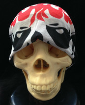 Halloween Gaiter Skeleton Skull Flames Face Mask Scarf Hat Seamless Bandana Wrap - £3.71 GBP