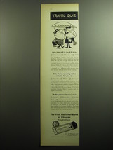 1958 First National Bank of Chicago Ad - Travel Quiz Only hotel-jail - £14.50 GBP