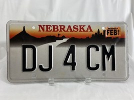DJ 4 CM Vintage Vanity License Plate Nebraska Personalized Auto Man-Cave... - £63.39 GBP