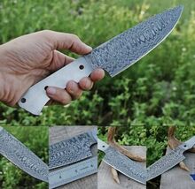 HANDMADE UTILITY DAMASCUS STEEL CHEF KNIFE KITCHEN BONING KNIFE  SLICER ... - $29.69