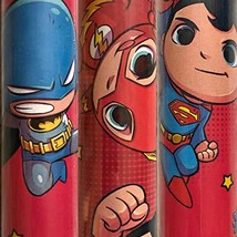 2 Rolls DC Super Hero Friends Christmas Wrapping Paper 40 sq ft Total - £19.72 GBP