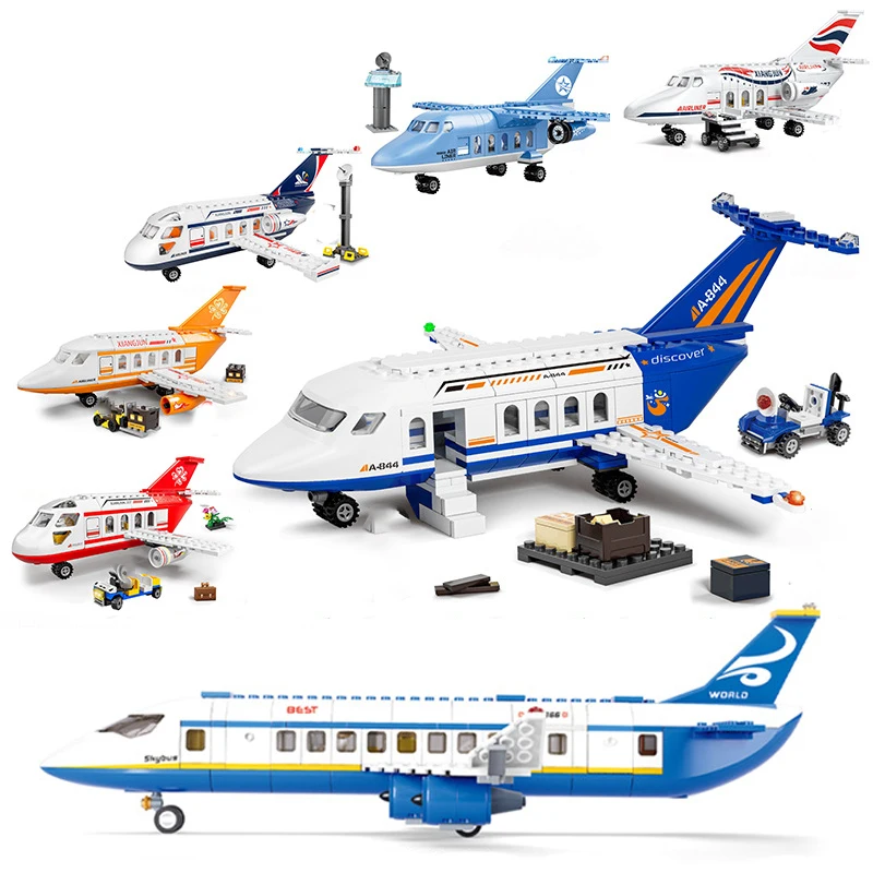 City Airport Passenger Plane Airplane Airfield Sets Repair Station Launch  - £15.72 GBP+
