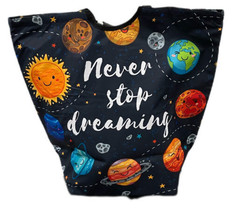 Extra Large Multipurpose Tote Bag Planets Never Stop Dreaming Navy Blue Bag - $24.74