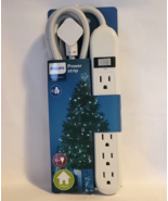 Philips Power Strip Home Power 6 Outlet 6 ft Braided Cord Indoor White - £13.80 GBP