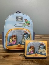 Loungefly Talespin Crew Group Portrait Mini Backpack &amp; Small Zip Wallet ... - £111.85 GBP
