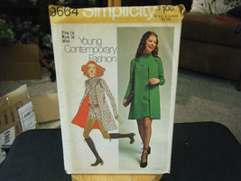 Simplicity 9664 Mini-Dress, Vest &amp; Mini-Jumpsuit Pattern - Size 14 Bust 36 - £11.00 GBP
