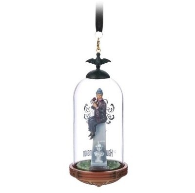 Disney Parks Haunted Mansion Stretching Room Glass Ornament Set Of 4 NEW Item image 2