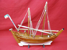 Vintage Wooden Sail Boat - $39.59