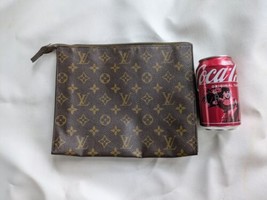 Louis Vuitton Cosmetic Makeup Bag Pouch Saks Fifth Avenue 74 Zipper 10 x 8 In - £251.71 GBP