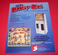 Smart Pro Block A Shot Basketball Original Nos Redemption Arcade Game Flyer - £14.22 GBP
