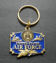 Air Force Usaf Enamel Key Ring Key Chain Keyring Keychain 1.75 Inches - £6.66 GBP