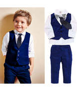 Casual Clothing Suits Boys&#39; Clothes Vests Gentleman Suits - £26.58 GBP+