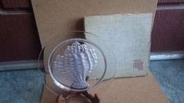 Vintage 1972 Lalique France Coquillage Shell Plate Original Box - £47.96 GBP