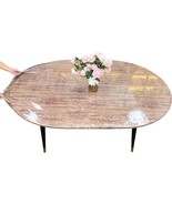 Liberecoo Oval Clear Fitted Vinyl Tablecloth - Fits 48 X 72 Inch Oval Ta... - $40.97