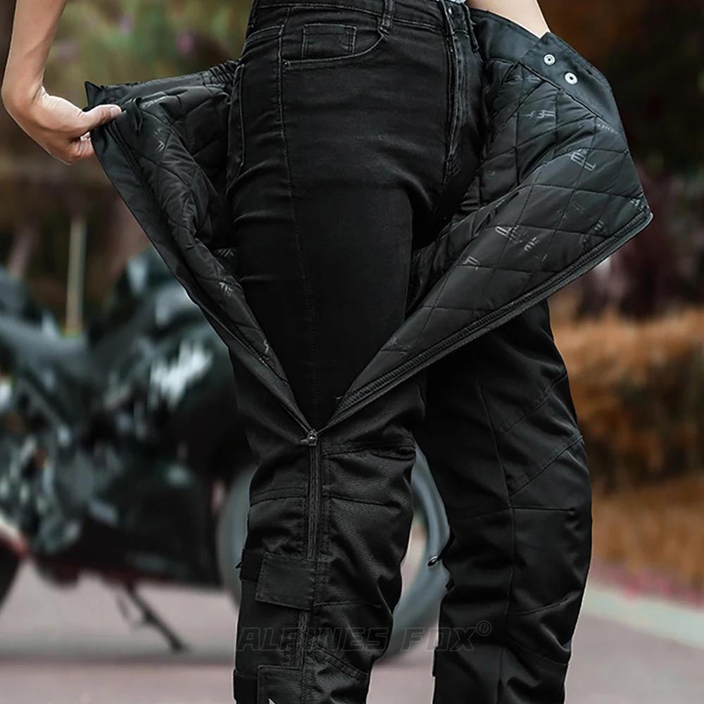 Motorcycle Pants Winter Men Quick Release Leggings Trousers Windproof Waterproof - £95.07 GBP+