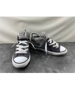 Converse all Star Chuck Taylor Sneaker Junior Kids 2 M Shoes Gray Canvas... - $37.74 CAD