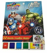 Marvel Avengers Assemble Savvi Magic Paint Posters ~ Heroes in Action! (... - £5.41 GBP
